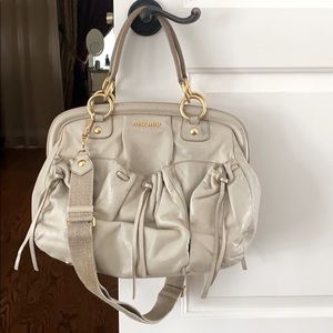 SOLD- 100% Authentic Miu Miu Vitello Lux Sabbia